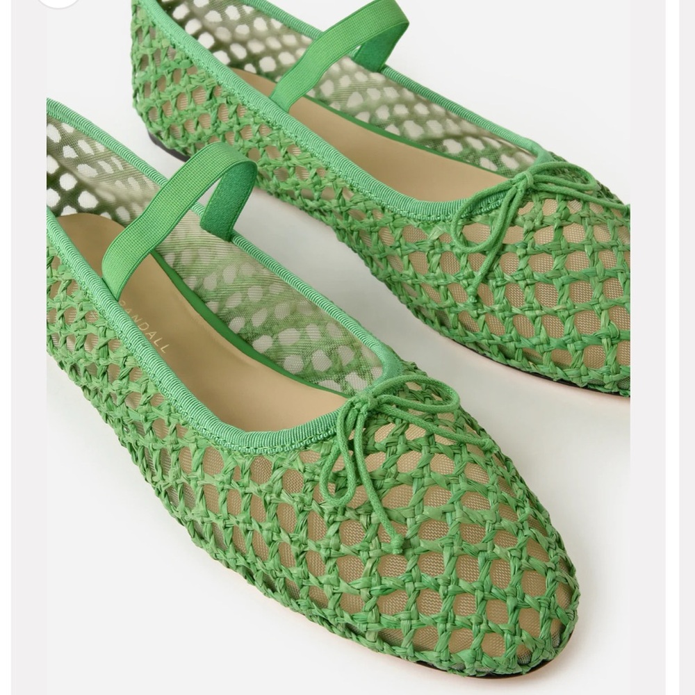 Loeffler Randall Women's Leonie Crochet Ballet Flat Size 9.5